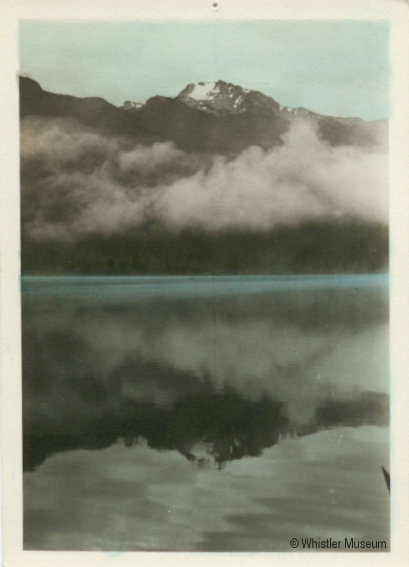 Whistler Mountain reflected in Alta Lake, ca. 1935. Philip Collection. 