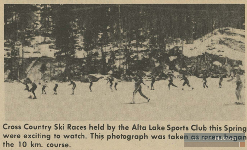 The Alta Lake Sports Club hosted various races through the 1970s and '80s.